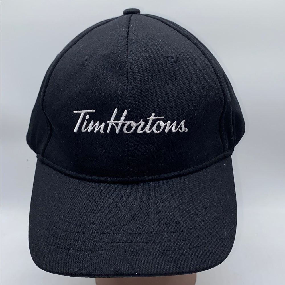 Tim Hortons Employee Uniform Hat Cap Black Embroidered Canada